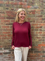 Wine Super Soft Round Neck