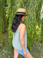 Khaki Halter Neck Top Bethany