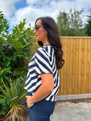 Navy Striped Top Astrid
