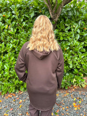 Chocolate Quilted Jacket Eden