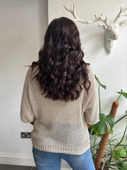 Stone Sequin Sparkle Knit Sabrina