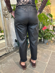 Black Coated Trousers Sasha