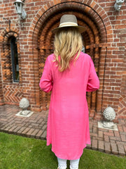 Pink shirt jacket online