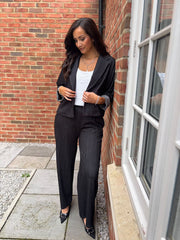 Black Pinstripe Jacket Geri