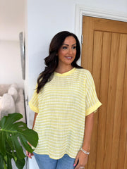 Lemon Striped Top Justine