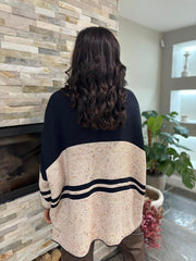 Navy Block Stripe Jumper Bethany