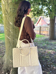 Stone Sherpa Tote Bag