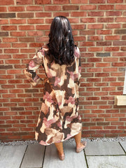 Rose Watercolour Shimmer Dress Freya