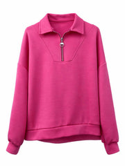 Lipstick Half Zip Sweatshirt Alice