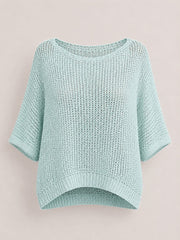 Mint Sequin Sparkle Knit Sabrina