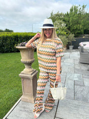 Multi Coloured Zig Zag Co-ord Tabitha