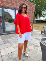 Red Bubble Cotton Top Kimberly