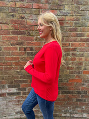 Red Super Soft Round Neck