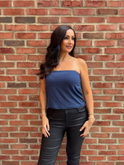 Navy Tube Top Chloe