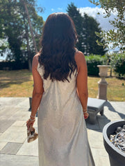 Silver Strappy Dress Penny