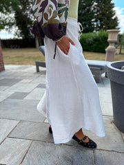 Stone Wide Leg Pull on Silvia Trousers
