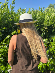 Chocolate Textured Vest Top Kaylee