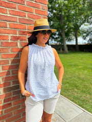 Grey Leopard Top Tiana