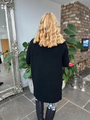 Black Ribbed Knit Layla