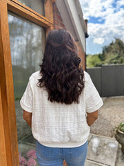 Denim Net Zip Jacket Gina