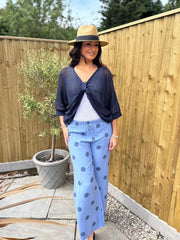 Denim Polka Dot Trousers Tiana