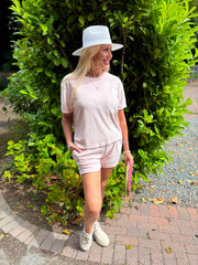 Pink Soft Towelling Set Adriana