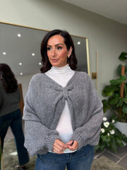Grey Gathered Knit Florence