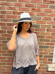 Mocha Diamond Knit Matilda