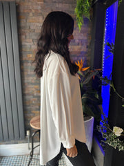 Winter White Long Sleeve Blouse Melissa