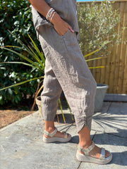 Mocha Hooded Zip Jacket Set Willa