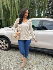 Stone Embellished Bow Knit Natalie