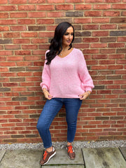 Pink Cosy Knit Beverley