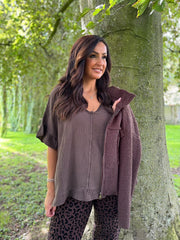 Chocolate Bubble Cotton Top Kimberly