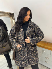 Leopard Print Coat Maxine