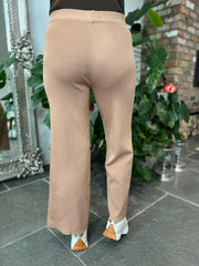 Camel Wide Leg Trousers Jane