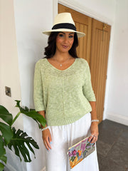 Sage V Neck Knit Danni