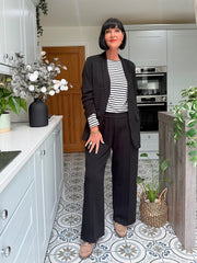 Monochrome Striped Super Soft Round Neck