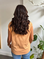 Orange Star Embellished Top Esther