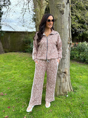 Mocha Leopard Tracksuit Serena