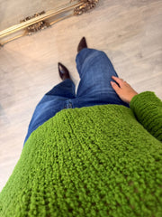 Green Popcorn Knit Martha