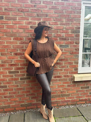 Chocolate Boucle Cowboy Hat