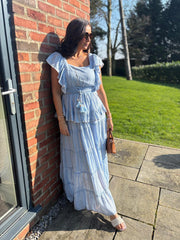 Denim Boho Tiered Skirt Co-Ord Frankie