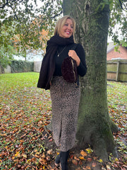 Mocha Leopard Magic Maxi Skirt