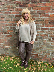 Stone Shimmer V Neck Knit Seren