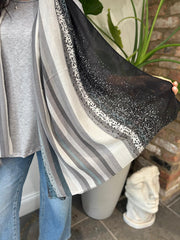 Grey Marl Two Piece Scarf Knit Danni