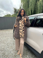 Chocolate Faux Fur Coat