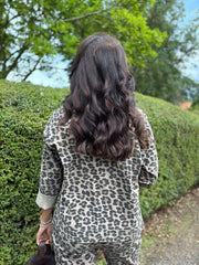 Mocha Animal Print Jacket Marley
