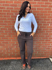 Chocolate Straight Leg Pocket Front Magics