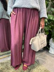 Wine Tina Trousers