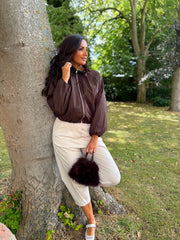Chocolate Lace Lined Jacket Harlow